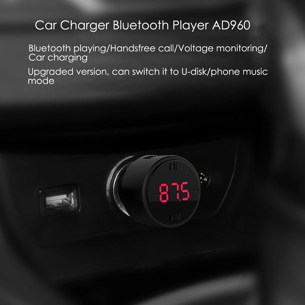 Автомобильное usb зарядное устройство беспроводной bluetooth разъем 12 в 24 АБС для всех
