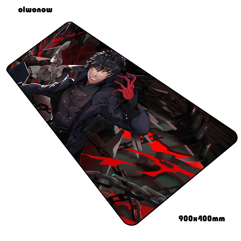 Persona 5 Коврик для мыши геймер подставка для запястья 90x40 см notbook коврик для мыши игровой коврик для мыши большой Настольный коврик для мыши PC Настольный коврик для мыши