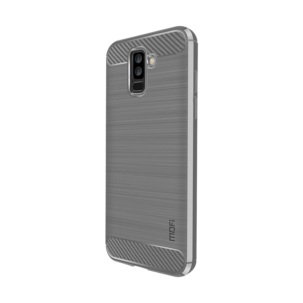 Чехол для телефона Samsung Galaxy A6 Plus 2018 мягкий чехол из углеродного волокна