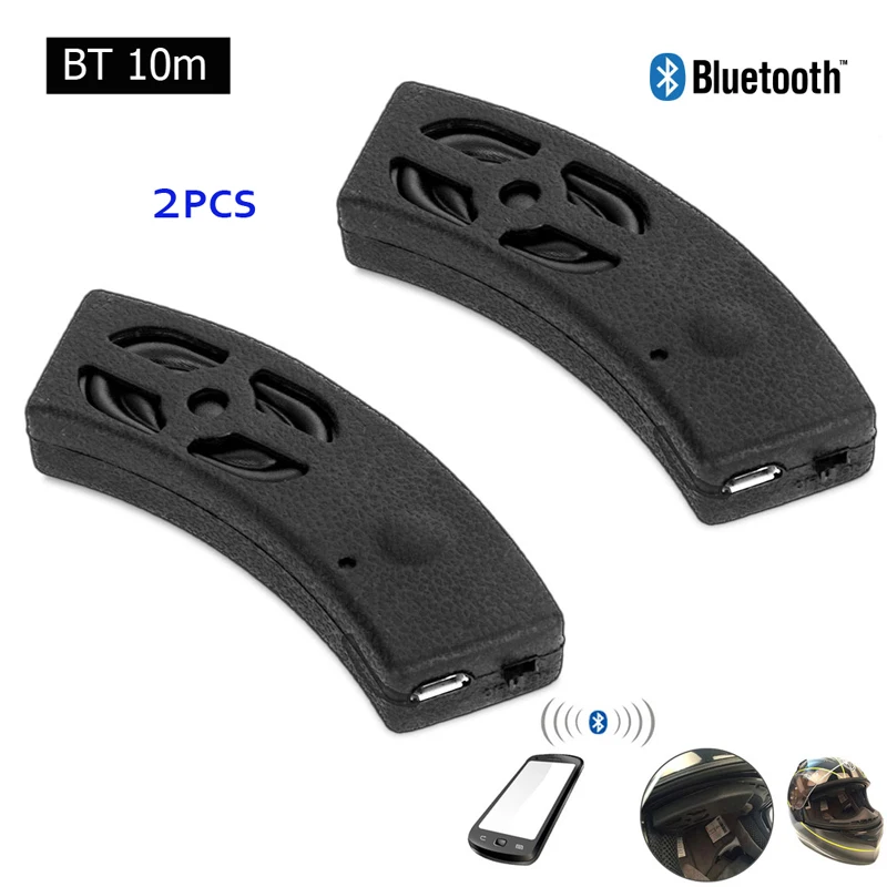 2 шт Водонепроницаемый Bluetooth Мотоциклетный динамик беспроводной мотоциклетный шлем MP3 плеер открытый езда мото стерео анти-шум динамик