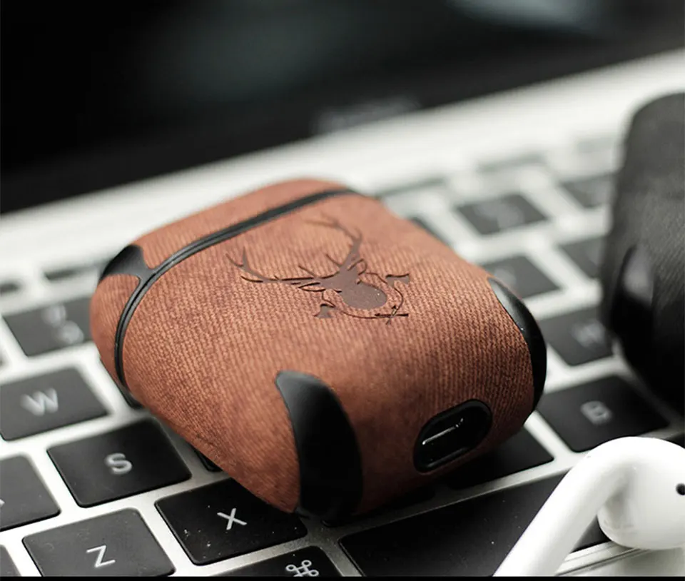 Роскошный кожаный чехол для наушников с Bluetooth для Apple, аксессуары для airpods, защитный чехол, чехол для зарядки, сумки, Раздельный дизайн, подарки