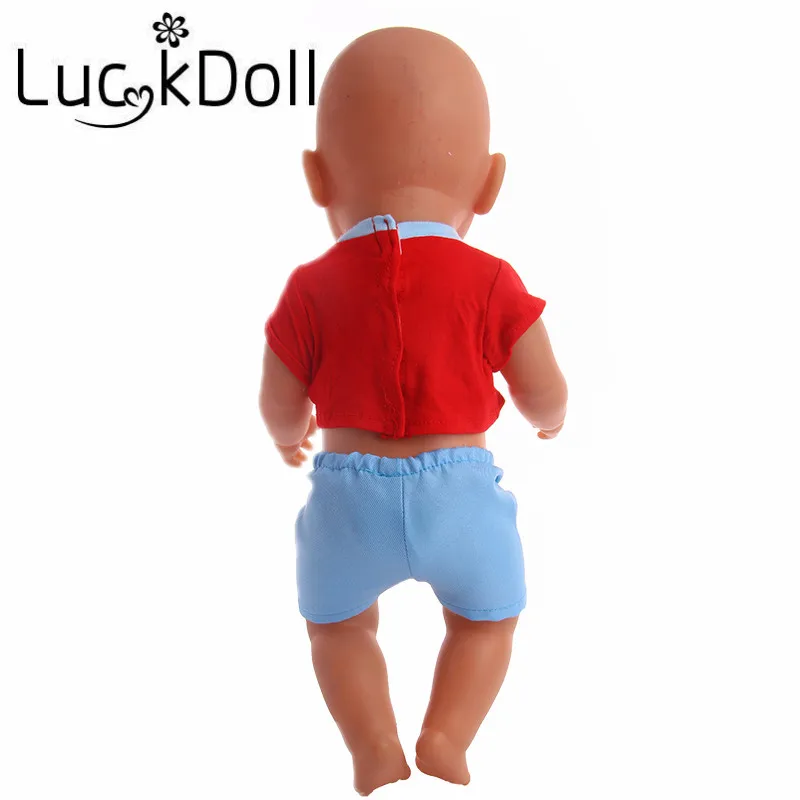 Шорты LUCKDOLL Red кроп-топ для куклы 18 дюймов или 43 см аксессуары кукол | Игрушки и