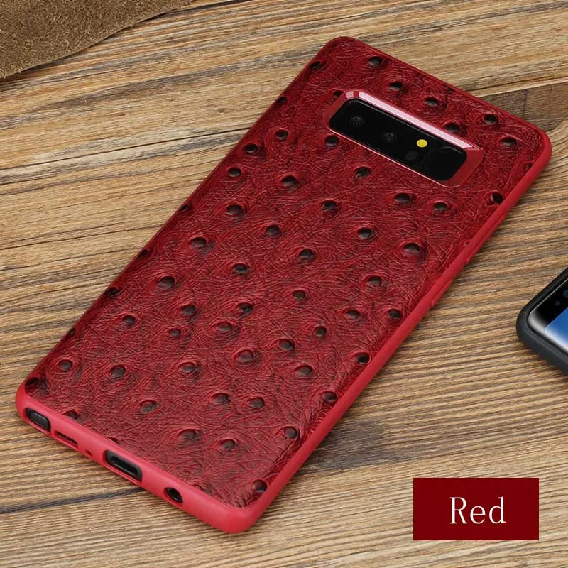 Роскошный чехол для телефона для samsung Galaxy S7 S8 S9 Plus ящерица с текстурой под кожу питона чехол для Note 8 J3 J5 J7 A3 A5 A7 в виде ракушки - Цвет: Red