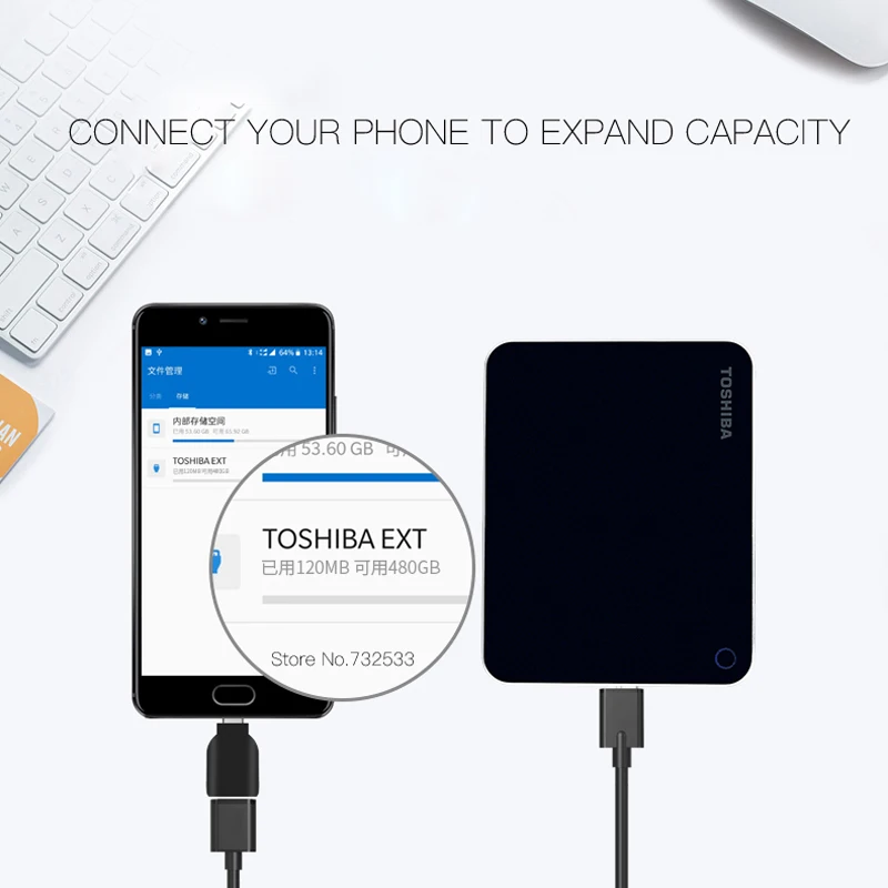 Toshiba USB3.1 SSD Портативный внешний 480 ГБ Type c твердотельный диск 240G для поддержки windows