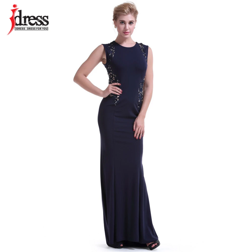 Женское вечернее платье макси IDress черное/синее/красное элегантное для