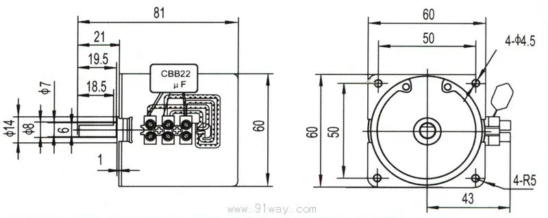 Низкоскоростной Ac 220 v/60 ktyz синхронный двигатель с постоянным магнитом/мотор