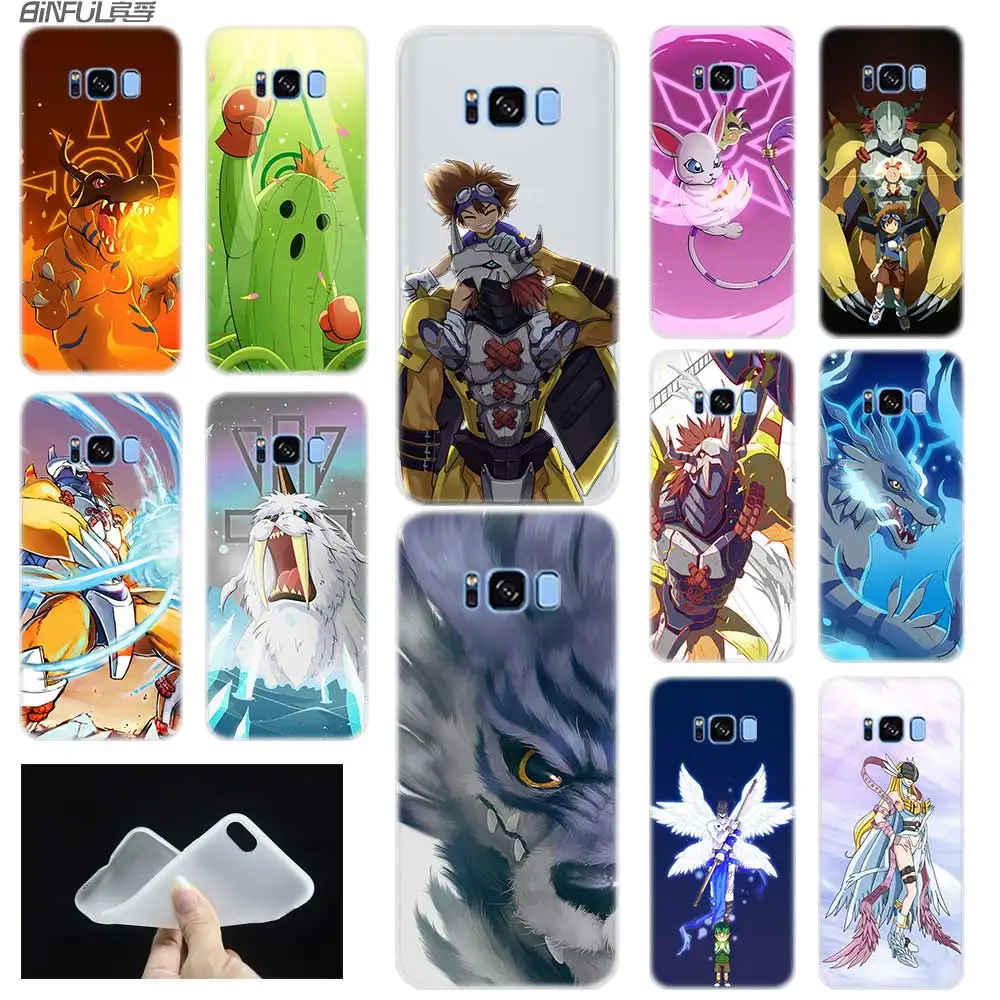 Мягкий силиконовый чехол для Samsung S30 S20 S11 S10 S9 S8 Plus lite 11e 10e Uitra S7Edge Digimon японское