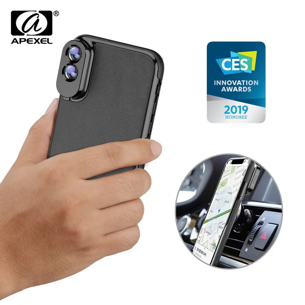Комплект чехлов APEXEL с широкоугольным зумом для объектива камеры телеобъектив