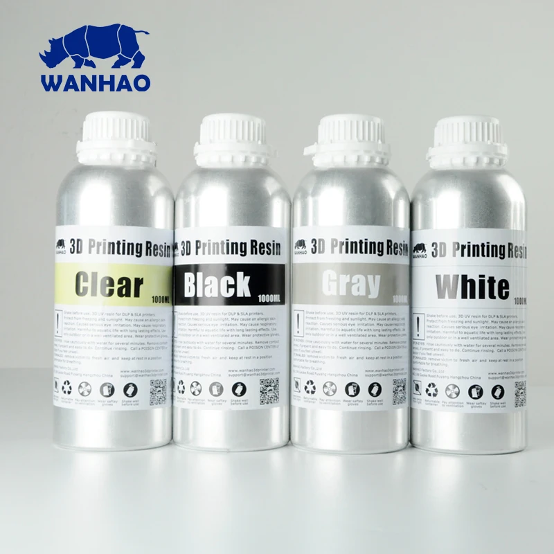 Дешевые и высокое качество 405нм WANHAO смола для DLP SLA D8/D7 Plus/D7 3D принтер 2 литра (2