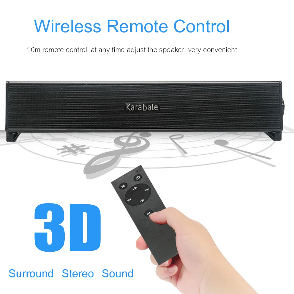 20 Вт HIFI тяжелый бас Bluetooth динамик Портативный Саундбар сабвуфер беспроводной