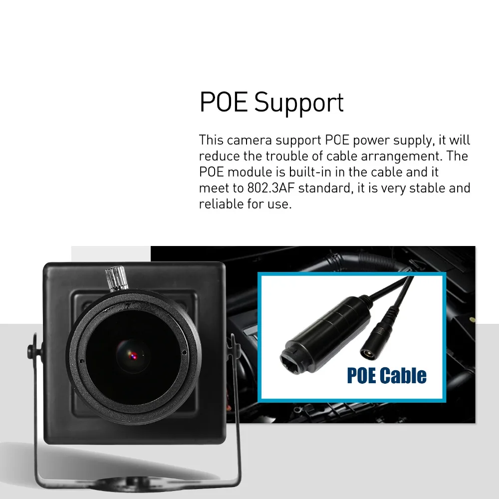 H.265 POE HD 1080P IP Камера 2 8 12 мм ручной зум объектив 2.0MP Крытый Тип Мини безопасности ONVIF
