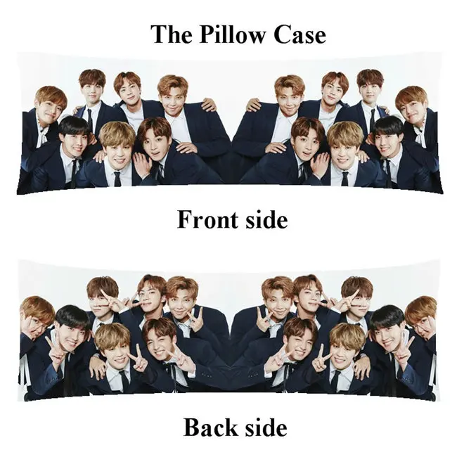 pillowcase Kpop мин Юн Ки СУГА девушка тело наволочка Bangtan мальчики j-hope rm длинный домашний чехол для подушки - Цвет: pillowcase