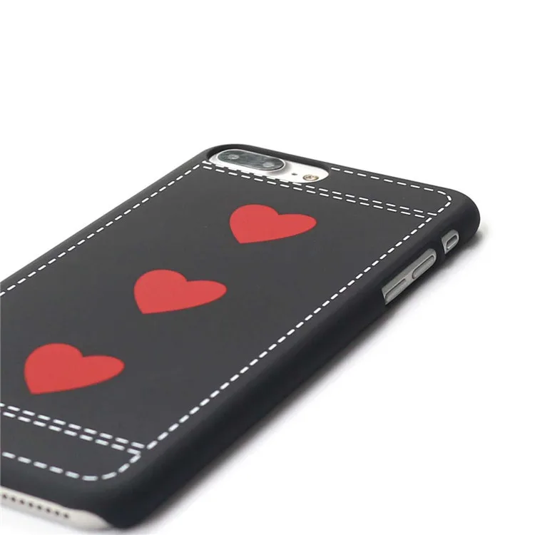 Милый чехол для телефона с сердечками iphone 7 puls тонкий жесткий 6 6s Fundas|case for iphone|phone