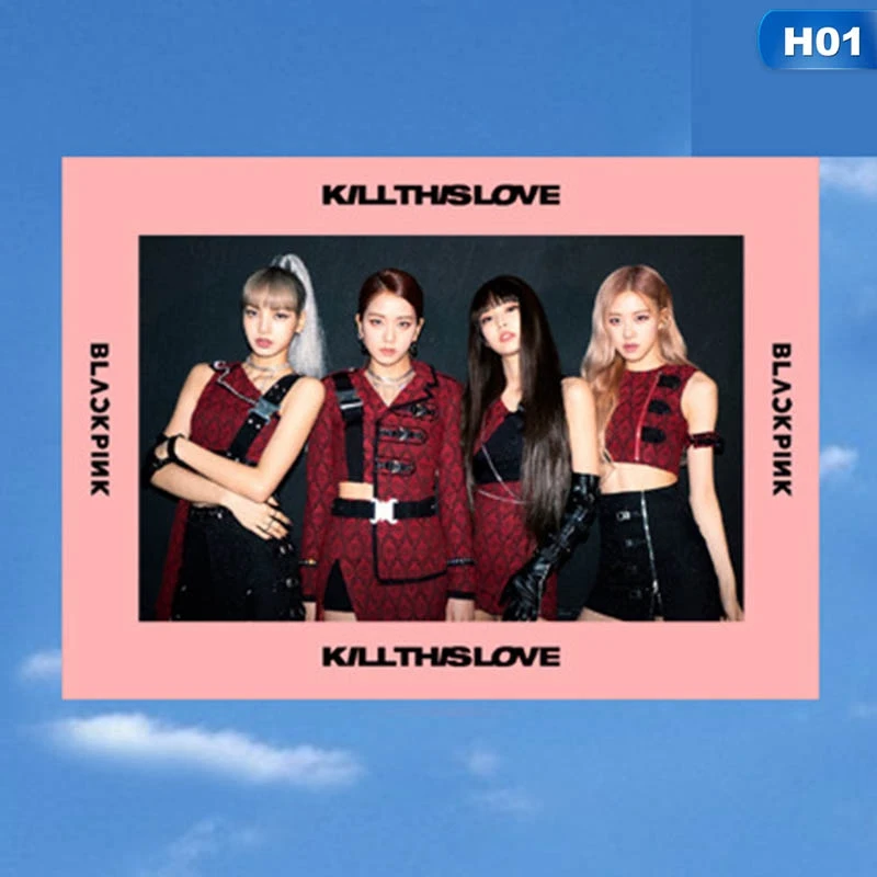 1 шт. Kpop Blackpink Kill This Love Photo Stikcy Card Дженни Лиза HD фотостудия наклейка альбом кристальная карта наклейка