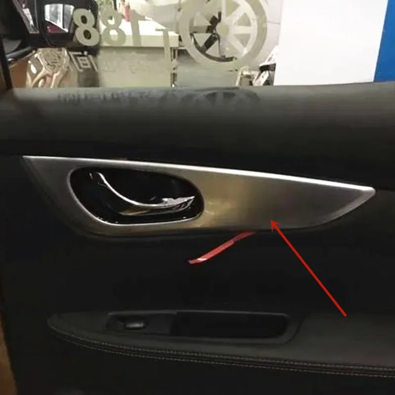 4 шт. хромированные внутренние дверные чаши из АБС пластика для Nissan Qashqai J11 Dualis 2014
