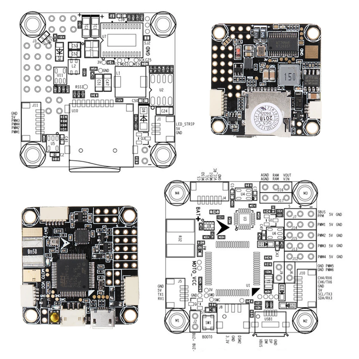 Контроллер полета для Betaflight F4 PRO V2 встроенный беспилотник OSD/BEC с низким уровнем