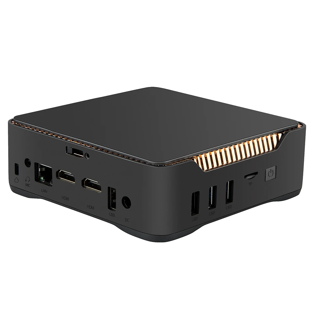 4G ram 64G EMMC Мини ПК Intel четырехъядерный Celeron J4105 UHD graphics 600 Windows 10 Dual HDMI Компьютерный