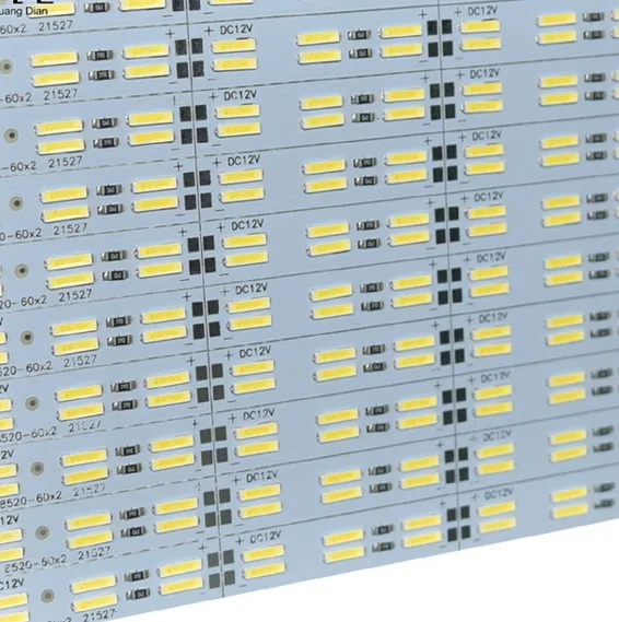 120 светодиодов/м SMD 8520 светодиодные полосы двухрядные корейский чип SMD8520 50 см