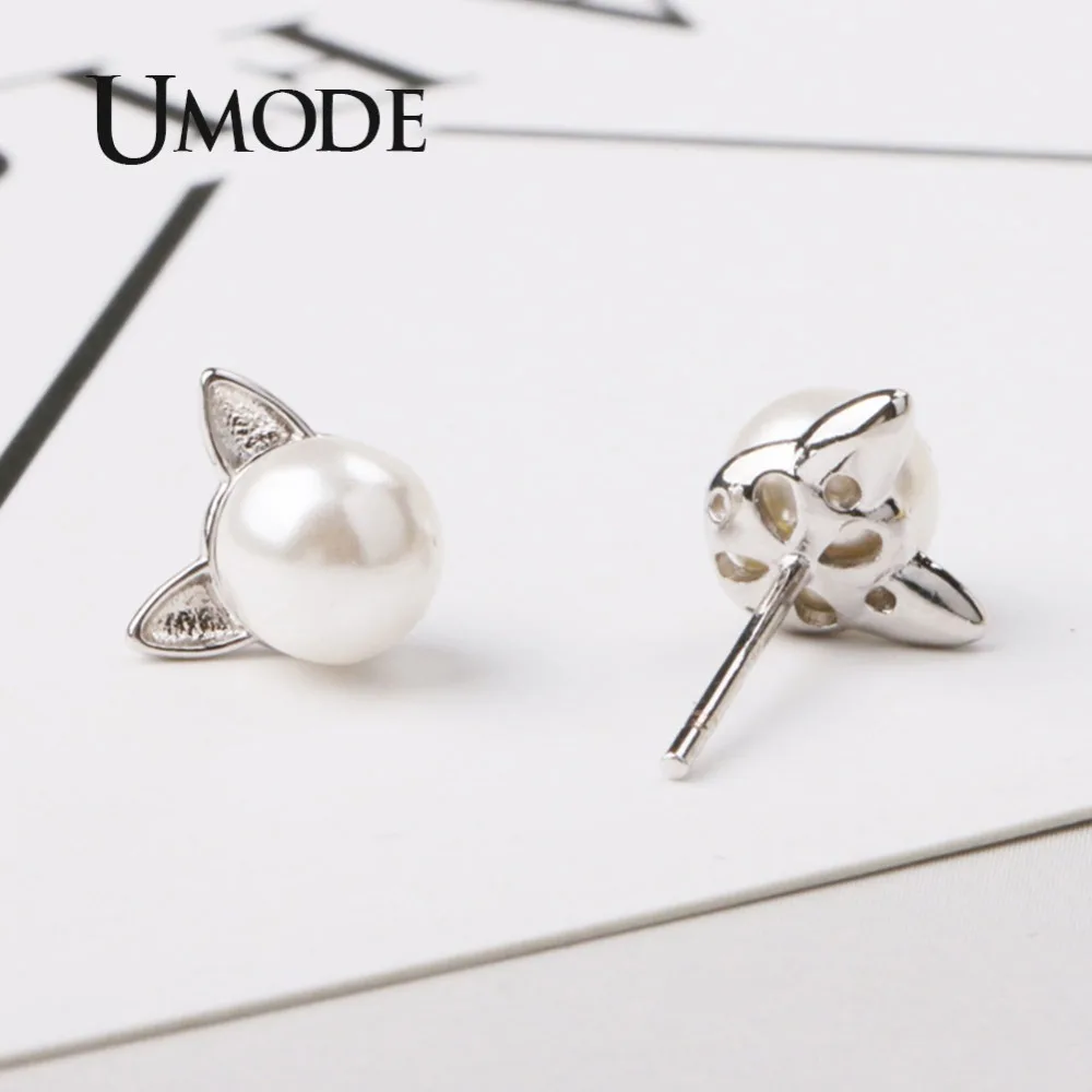 Комплект ювелирных изделий UMODE для женщин кольцо серьги и ожерелье с белым