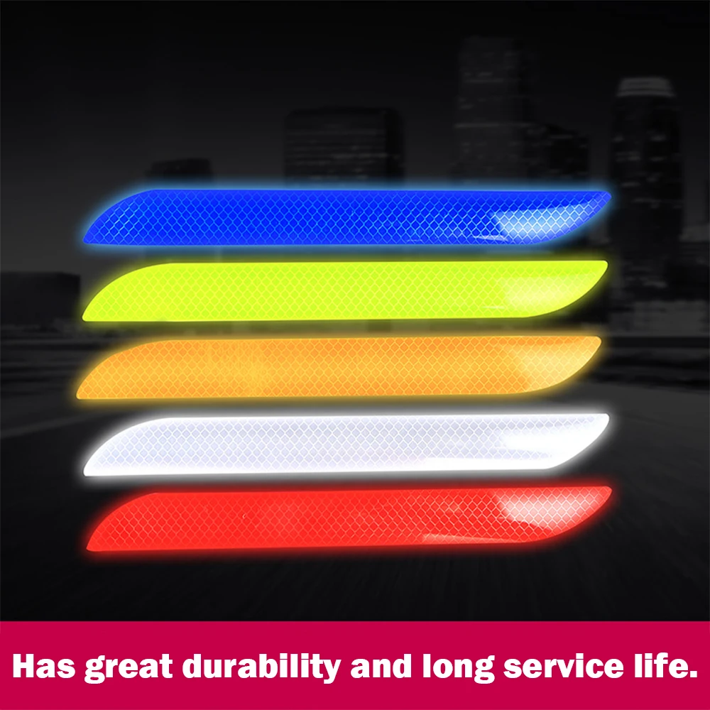 2 шт. универсальная Светоотражающая наклейка для автомобиля предупреждающая