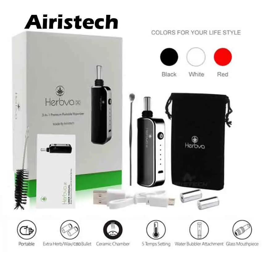 Airistech 3 в 1 Herbval X травяной вапоризатор сухая трава CBD воск Vaporizadores электронные