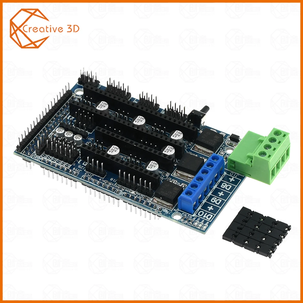 Ramps 1,6 панель управления расширения с радиатором модернизированная Ramps 1,4/1,5 Для arduino 3d принтер доска
