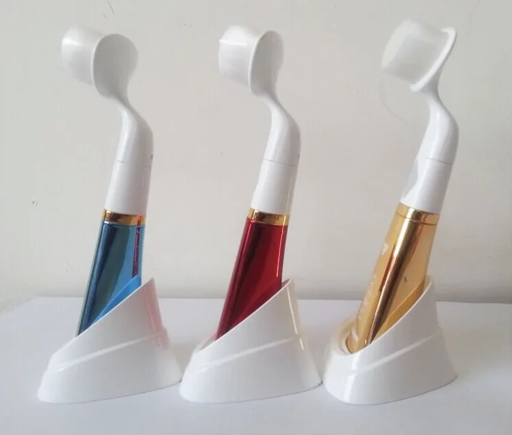 Electric Washing Face Cleaning Brush Pore Sonic Ultrasonic Facial Cleanser With stonge Battery Operation | Красота и здоровье