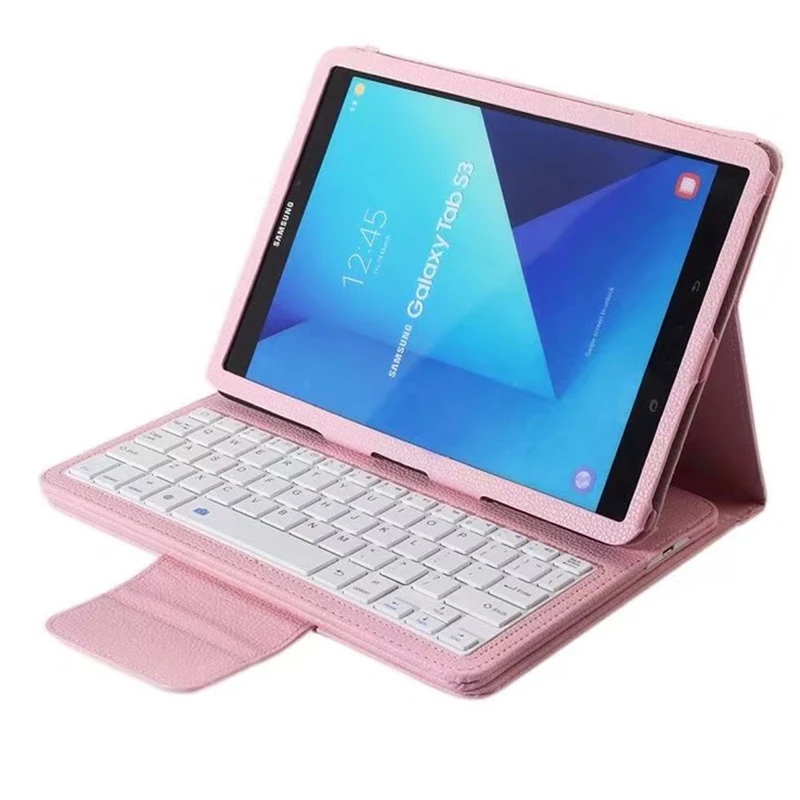 Чехол для Samsung Galaxy Tab S3 9 7 с беспроводной клавиатурой Bluetooth T820 кожаный флип-чехол