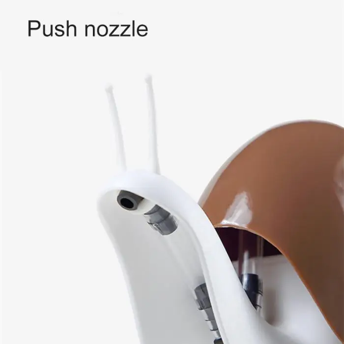 Bathroom Shampoo Dispenser Snail Shape Hand Soap Liquid Shampoo Shower Container YU-Home