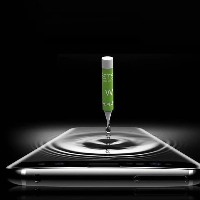 УФ закаленное стекло для Samsung Note 9 8 S9 S8 Plus Edge 3D полностью жидкий клей экран