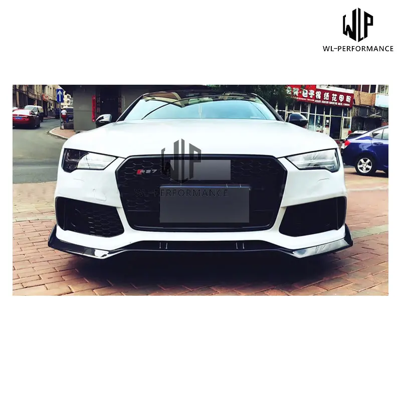 A7 ABT Стиль из углеродного волокна губа-накладка автомобильный Стайлинг для Audi RS7 автомобильный комплект кузова 2012