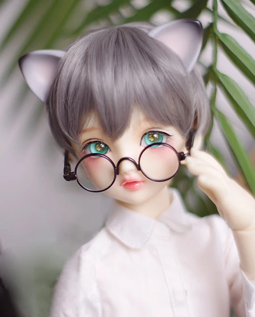 Парики для кукол BJD дымчато-серые короткие волосы парики DD SD MSD YOSD 1/3 1/4 1/6