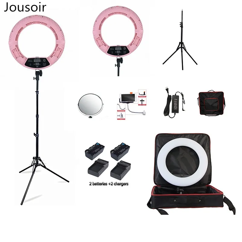 FD 480II Yidoblo Розовый Светодиодный кольцевая лампа светильник Make up селфи кольцо