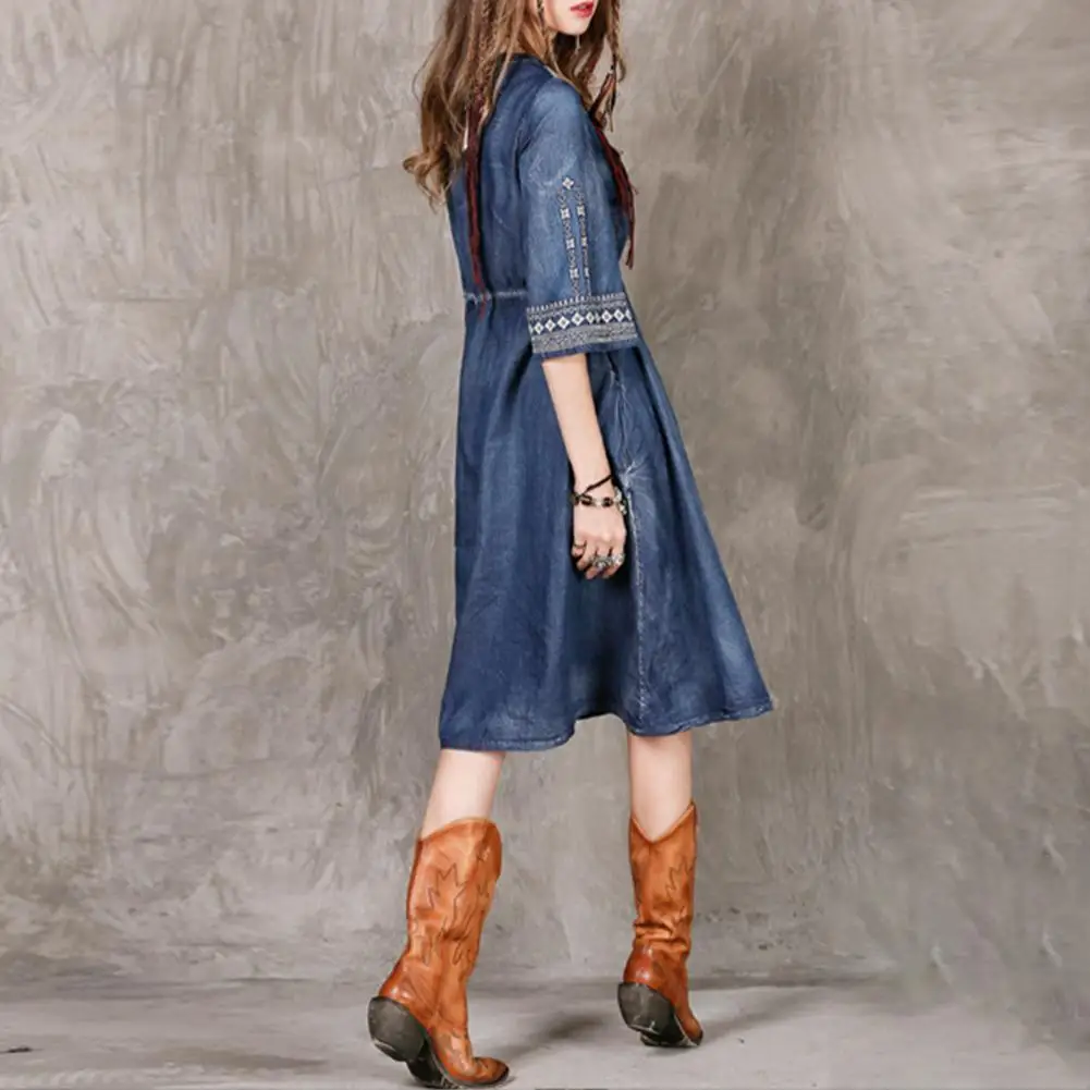 Новинка 2019 Yfashion женское летнее элегантное Очаровательное платье вышивка в