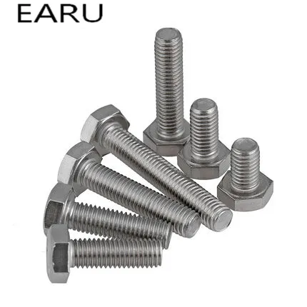 Болт-шестигранник DIN933 стандарта Rich размеров из нержавеющей стали 316 с гайкой, онлайн оптовая продажа от завода M6*10-M6*150.