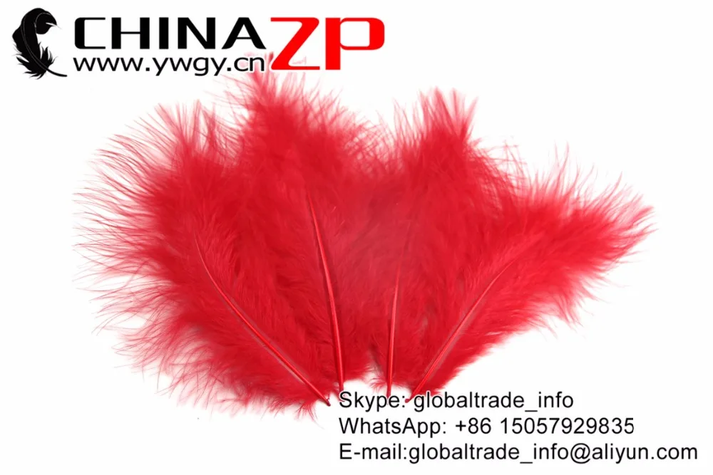 Оптовая цена от производителя CHINAZP 200 шт./лот отборные окрашенные красные перья