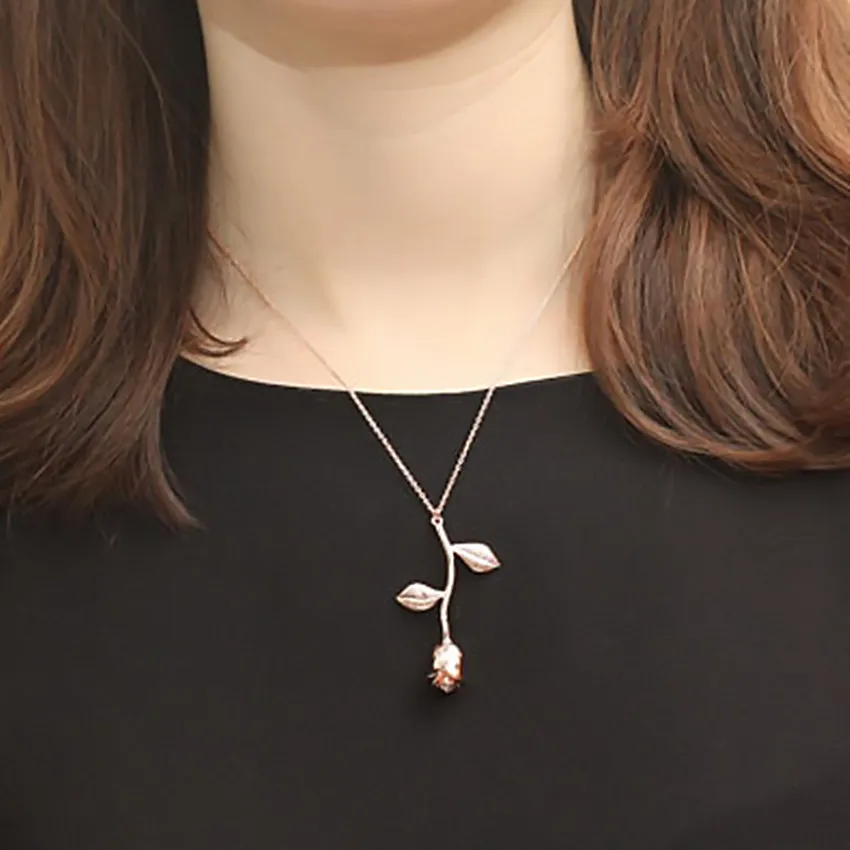 Женское колье с подвеской в виде Розы|maxi collar|flower pendant necklacenecklace bff |
