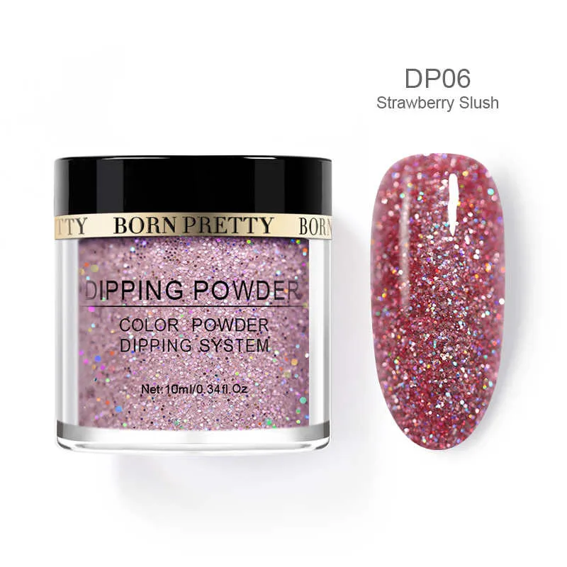 BP-DP06 Born pretty, хамелеон Dip Nai порошок Сияющий голографический блеск зеркало погружение системы градиент французский натуральный сухой маникюр - Цвет: BP-DP06