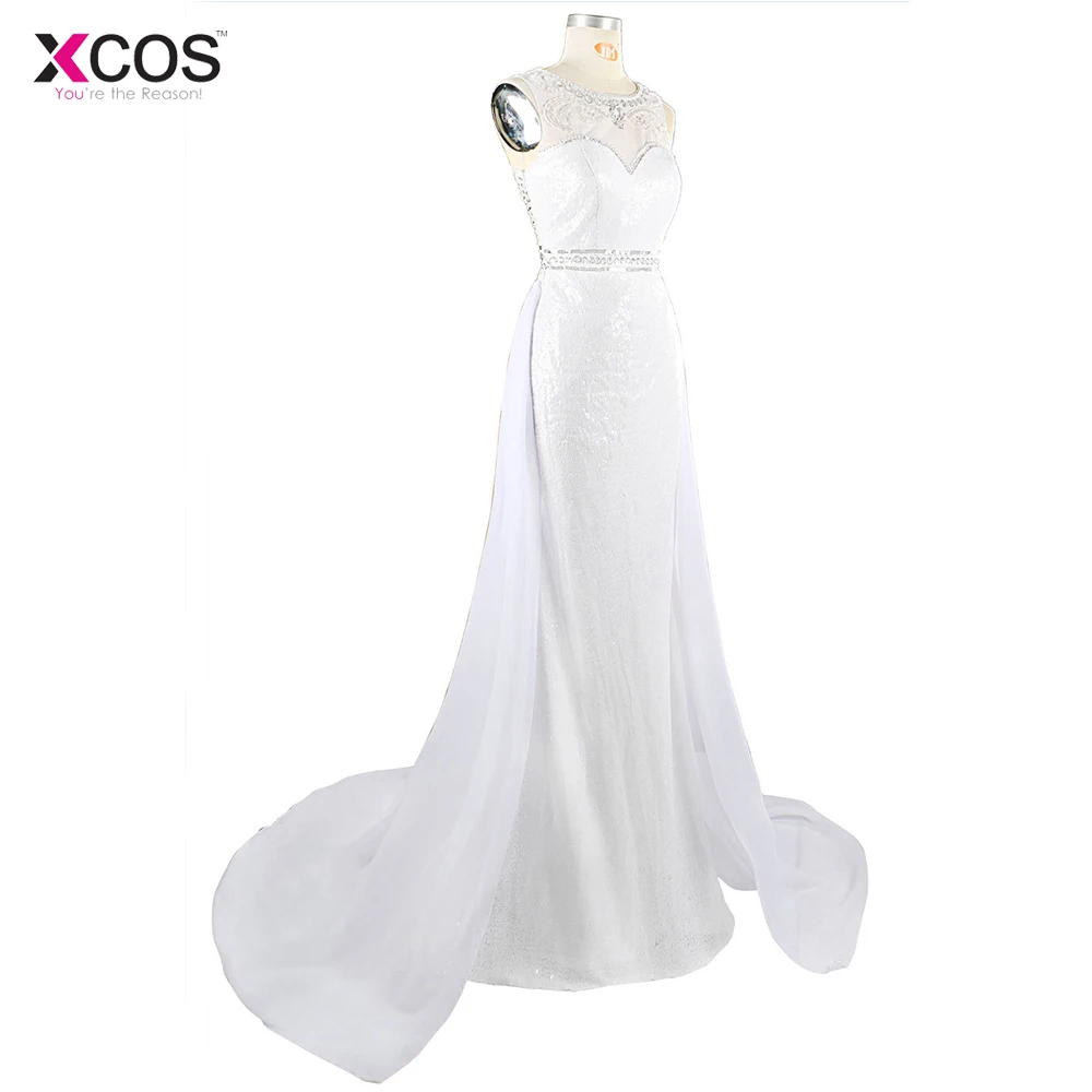 Новейшее элегантное с хрустальными бусинами вечерние платья для любимой чистая