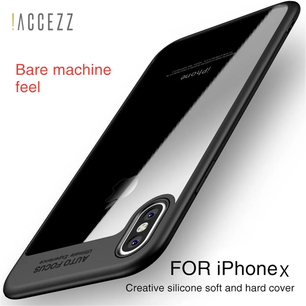 ! Роскошный мягкий силиконовый чехол ACCEZZ из ТПУ для Iphone X 8 7 6 6S Plus ультратонкий