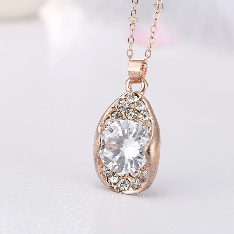 Комплект из колье и серёг с фианитами|designer jewelry set|jewelry setsjewelry set for wedding |