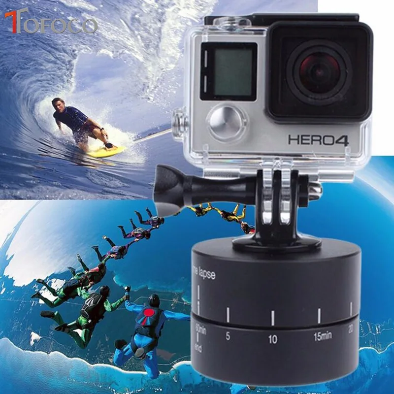 Штатив Стабилизатор TOFOCO для камеры Gopro вращающийся на 360 градусов 120 минут|time lapse