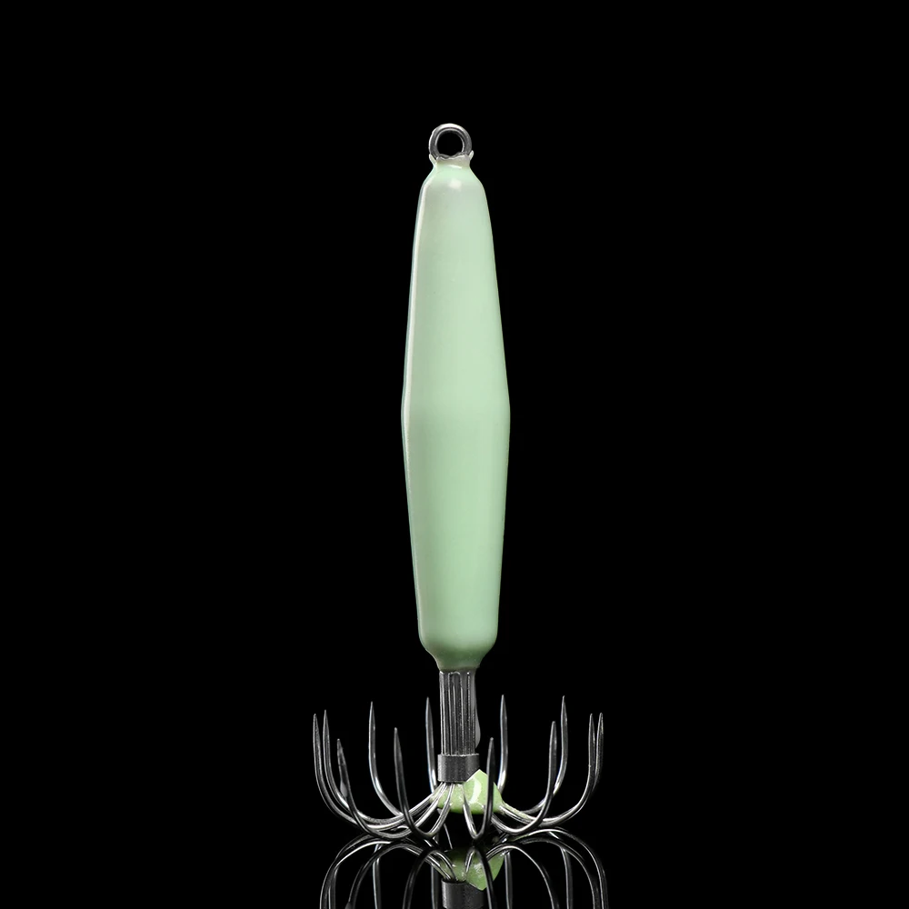 Светящаяся приманка осьминог 1 шт. крючок для зеленых кальмаров рыба джиг Крючок