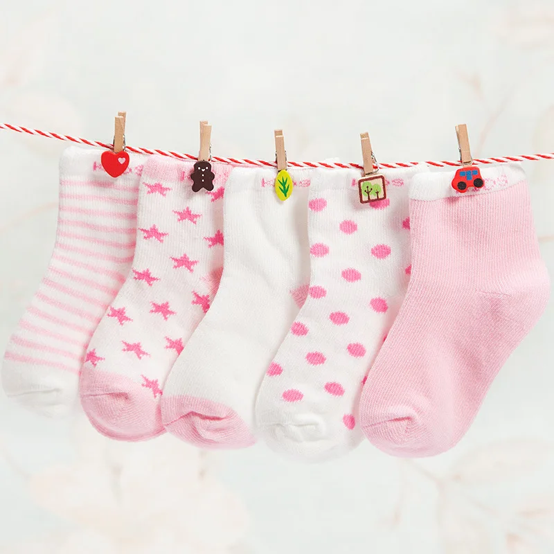 2017 NEW10PIECE=5Pairs Socks Baby New Born Boy Girl Casual Winter Infantil Floor Children JQ-6R8E | Детская одежда и обувь
