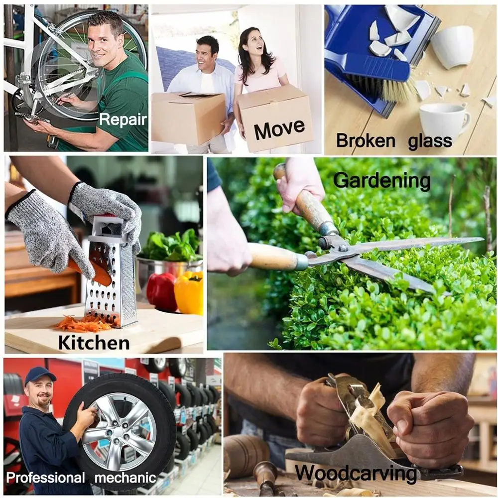 

Cut Resistant Work Safety Gloves - High Performance Level 5 Protection