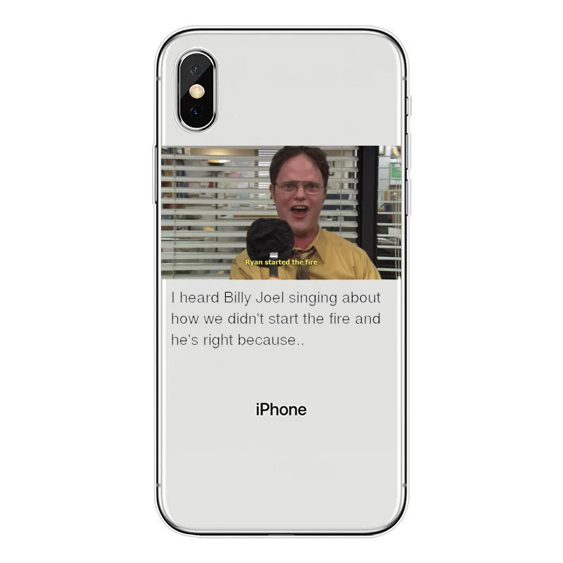 Офис, ТВ-шоу, чехол из мягкого ТПУ, задняя крышка для iphone XS MAX 6 6S 7 8 Plus X XR 5S SE, чехол, чехол для телефона, чехол для Майкла Скотта - Цвет: TPU
