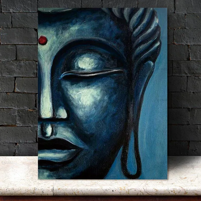 Картина на холсте настенные художественные картины растения Будда принты для