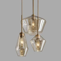glass pendant light nordic pendant lamp edison pendant light brass creative minimalist e27 lighting lampshade for restaurant