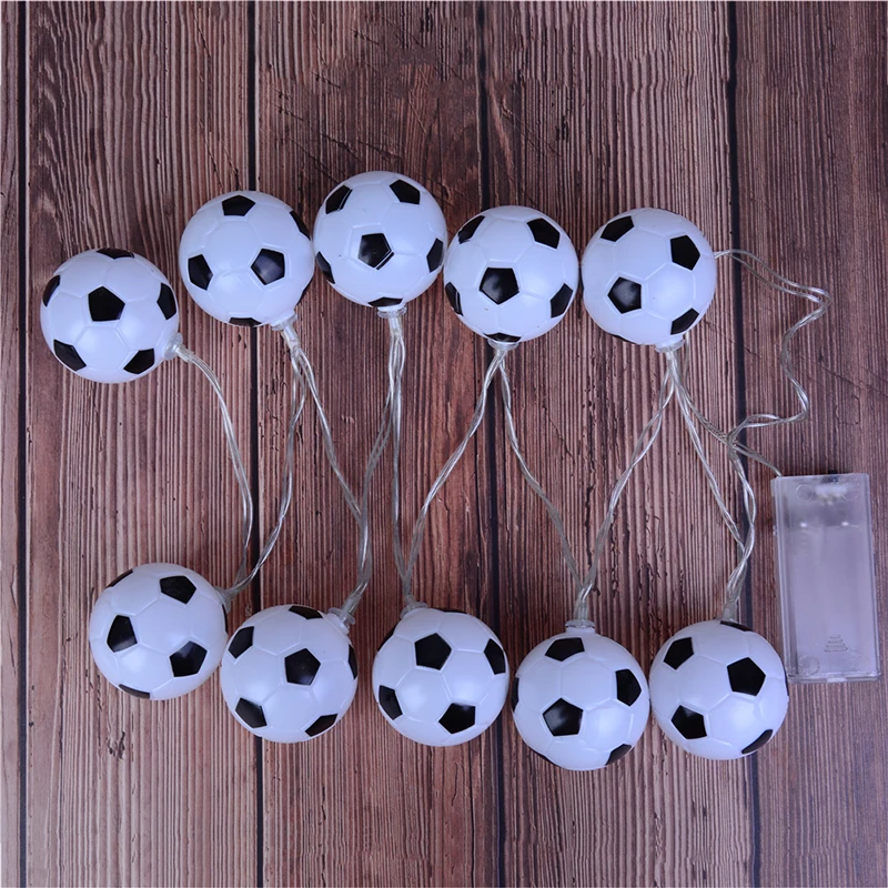 

Football LED String Lights Garland AA Battery Powered Decoration For Party Kids Birthday Christmas Decoration