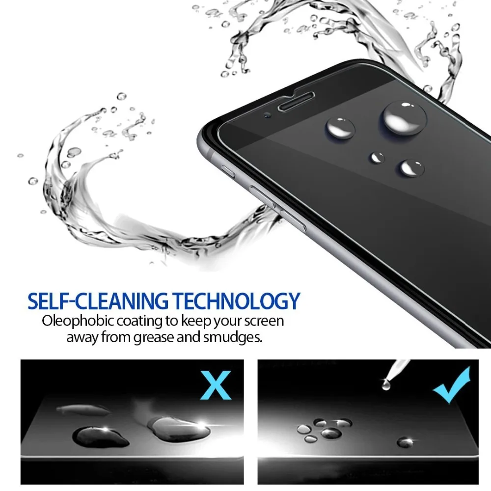 Защитное стекло для iPhone X закаленное 6s 6 Plus 7 8 Защитная пленка 5 4 XS Max